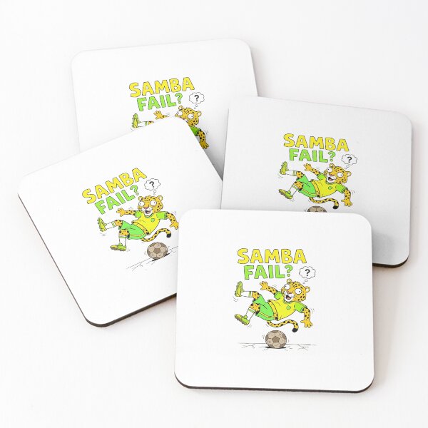 Item preview, Funny Samba Fail Soccer Jaguar Cartoon designed and sold by Moonpaw-Whimsy.