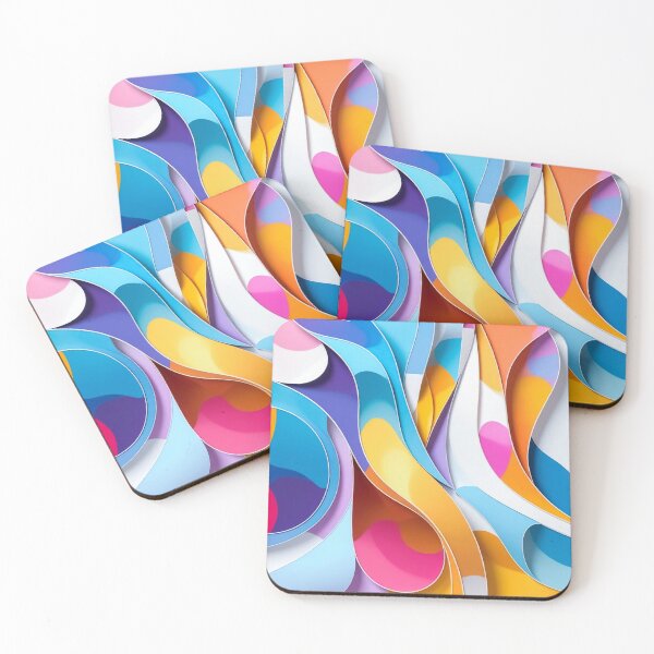 Item preview, Pastel Paper Flow Abstract Design designed and sold by NizuCaCi.