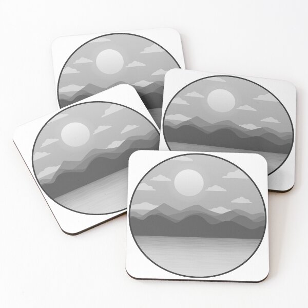 Item preview, Minimalist Mountain Sunset Nature Aesthetic  designed and sold by DJAMALK.