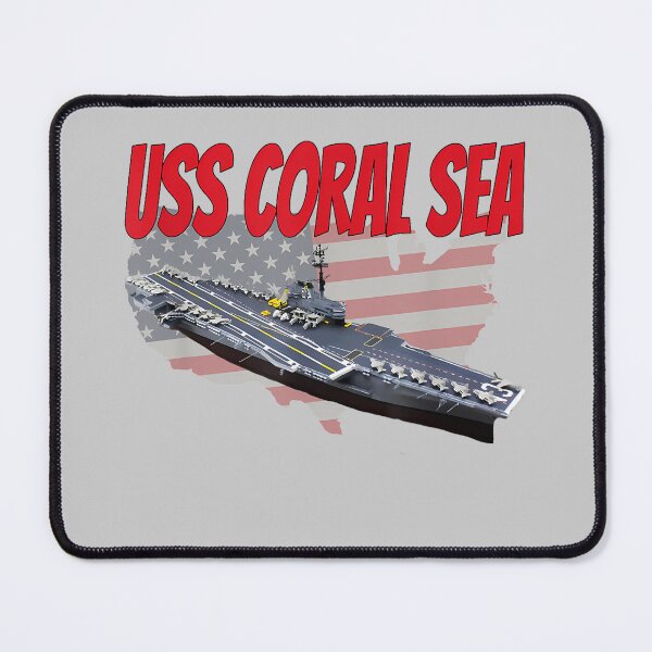 Item preview, Aircraft Carrier USS Coral Sea CV-43 CVA-43 Grandpa Dad Son designed and sold by KathieFaugh.