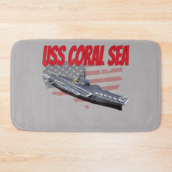 Item preview, Aircraft Carrier USS Coral Sea CV-43 CVA-43 Grandpa Dad Son designed and sold by KathieFaugh.