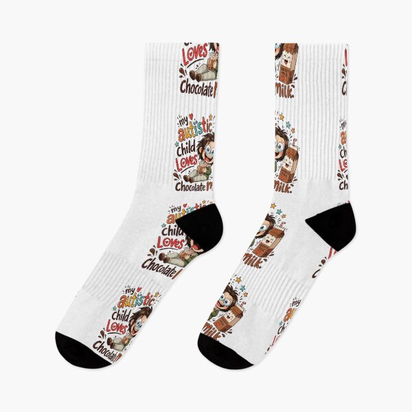 Item preview, My Autistic Child Loves Chocolate Milk designed and sold by Mother Daughter Drawings .