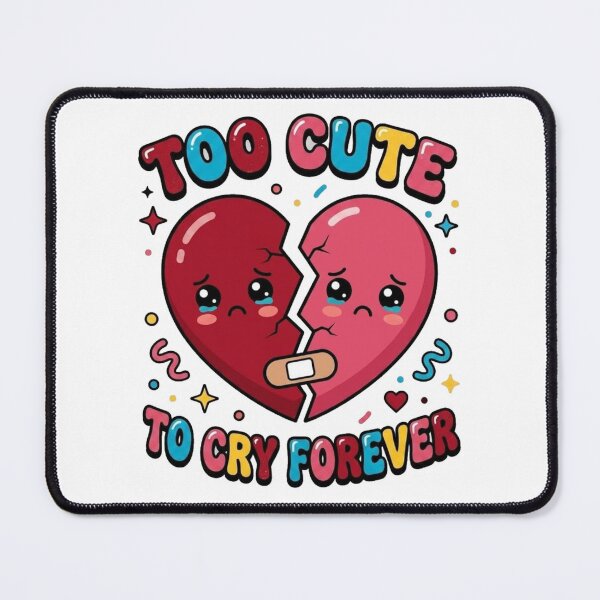 Item preview, Too Cute To Cry Forever Broken Heart Kawaii Graphic designed and sold by morning sun.