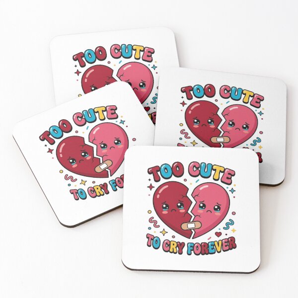Item preview, Too Cute To Cry Forever Broken Heart Kawaii Graphic designed and sold by morning sun.