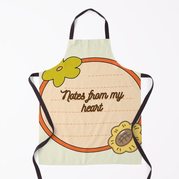 Item preview, Notes From My Heart Aesthetic Floral Badge designed and sold by Akira Design Store.