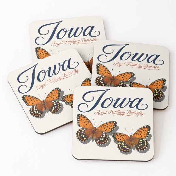 Item preview, Iowa Regal Fritillary Butterfly – State Butterfly Art Print designed and sold by The-Drip-Studio.