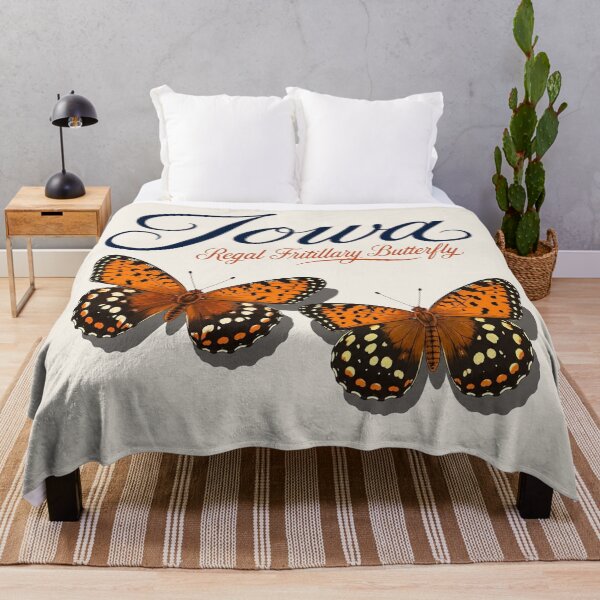 Item preview, Iowa Regal Fritillary Butterfly – State Butterfly Art Print designed and sold by The-Drip-Studio.