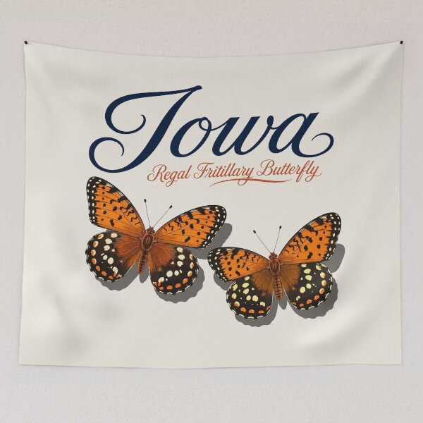 Item preview, Iowa Regal Fritillary Butterfly – State Butterfly Art Print designed and sold by The-Drip-Studio.