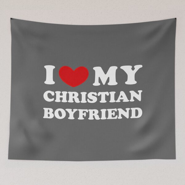 Item preview, Mens I Love My Christian Boyfriend, I Heart My Christian BF Performance designed and sold by KristineLi.
