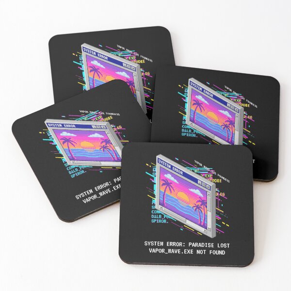 Item preview, Retro Computer Error Message Lofi Beach Sunset Pixel Art designed and sold by RetroRewind Studio.