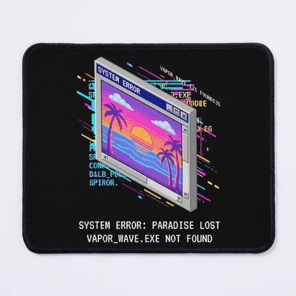 Item preview, Retro Computer Error Message Lofi Beach Sunset Pixel Art designed and sold by RetroRewind Studio.