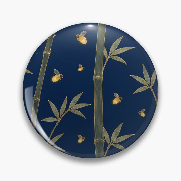 Item preview, Bamboo & Fireflies Night — Korean Tanghwa Watercolor Pattern designed and sold by lita-lilith.