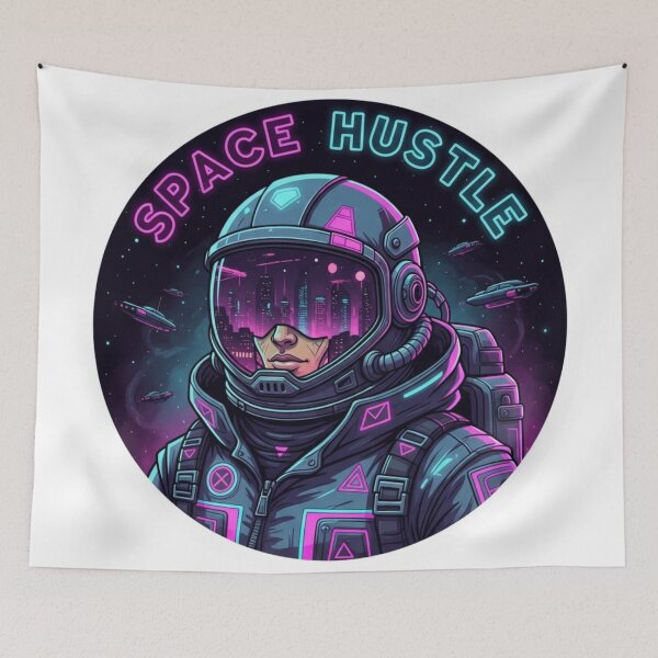 Item preview, Space Hustle – Cyberpunk Astronaut Design | Futuristic Space Entrepreneur Aesthetic designed and sold by Altair_.