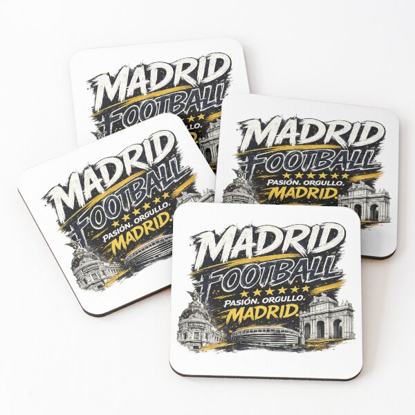 Item preview, Madrid Football Typography Design | City Pride Soccer Artwork | Landmark Edition designed and sold by TKOprintdesigns.