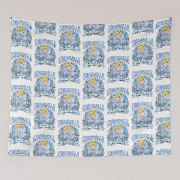 Item preview, Cinderella Disney Princess Vintage Floral Retro Art designed and sold by VelvetEasel.