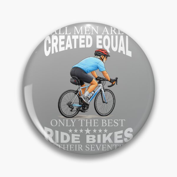 Item preview, All Men are Created Equal Biking Cyclist Seventies 70s Dad designed and sold by KathieFaugh.
