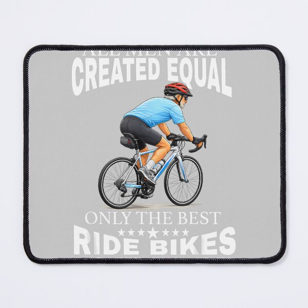 Item preview, All Men are Created Equal Biking Cyclist Seventies 70s Dad designed and sold by KathieFaugh.