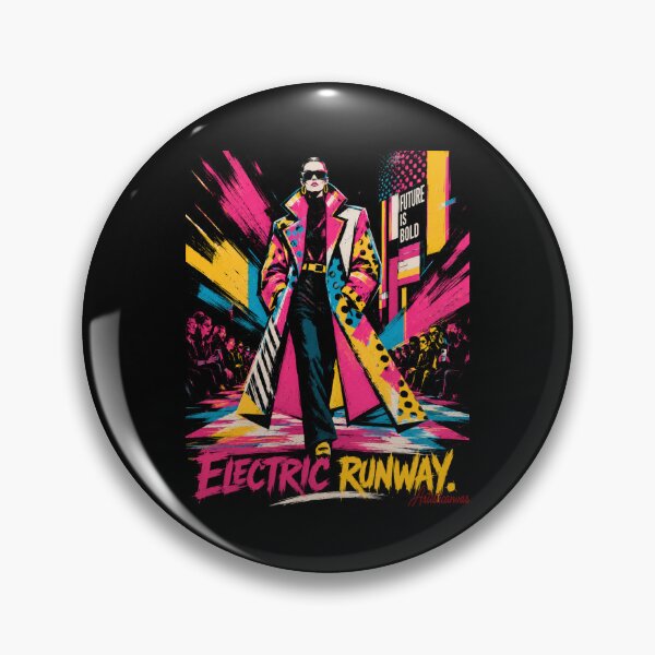 Item preview, Electric Runway Neon Pop Fashion designed and sold by Artisticanvas.