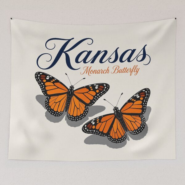 Item preview, Kansas Monarch Butterfly – State Butterfly Art Print designed and sold by The-Drip-Studio.