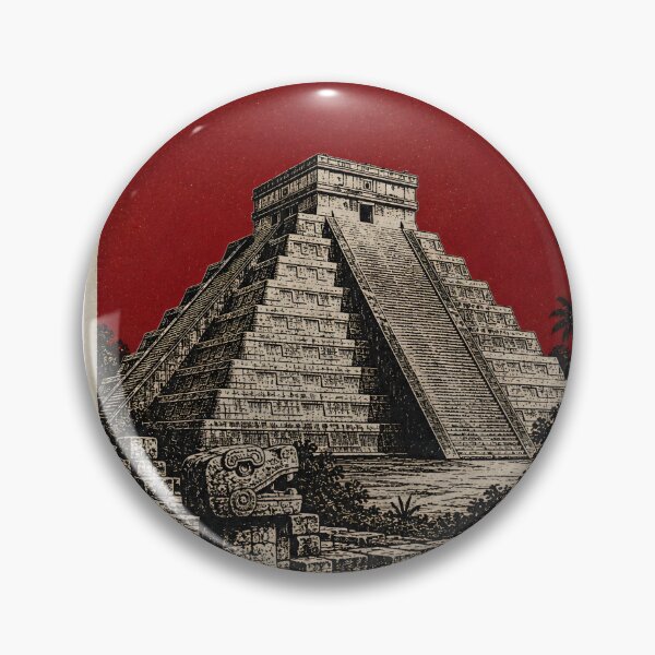 Item preview, Chichen Itza Vintage Travel Landmark Design designed and sold by ArtYouFeel.