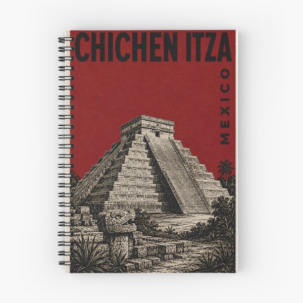 Item preview, Chichen Itza Vintage Travel Landmark Design designed and sold by ArtYouFeel.
