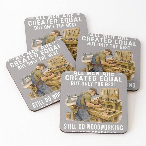 Item preview, All Men are Created Equal But Woodworking in Their Seventies_2 designed and sold by KathieFaugh.