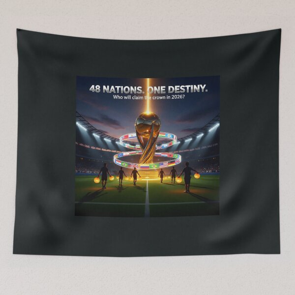 Item preview,  "48 Nations One Destiny; Who will claim the crown in 2026"? designed and sold by Creative-RE.