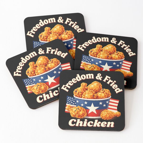 Item preview, Funny Freedom and Fried Chicken American Pride designed and sold by LuloCreative.