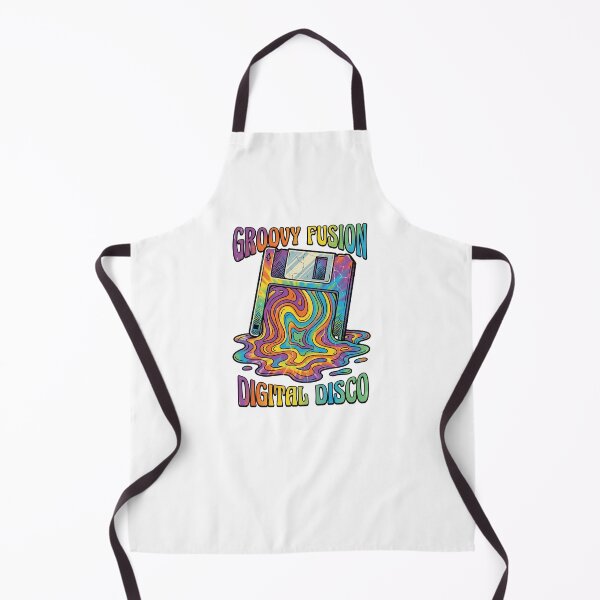 Item preview, Melting Floppy Disk Groovy 70s Psychedelic Retro Tech designed and sold by RetroRewind Studio.
