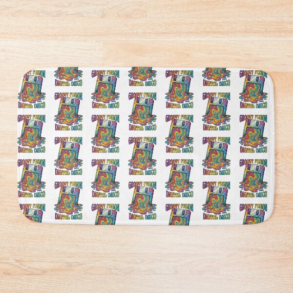 Item preview, Melting Floppy Disk Groovy 70s Psychedelic Retro Tech designed and sold by RetroRewind Studio.