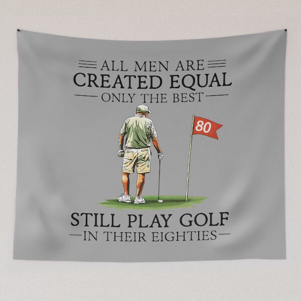 Item preview, All Men are Created Equal Still Play Golf in Their Eighties Long Sleeve designed and sold by KathieFaugh.