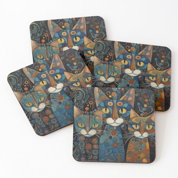 Item preview, Whimsical Cats designed and sold by Beyond The Canvas.