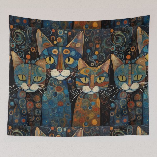 Item preview, Whimsical Cats designed and sold by Beyond The Canvas.