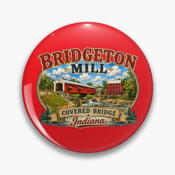 Item preview, Bridgeton Mill Covered Bridge Rustic designed and sold by gotucoveredart.
