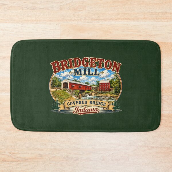 Item preview, Bridgeton Mill Covered Bridge Rustic designed and sold by gotucoveredart.