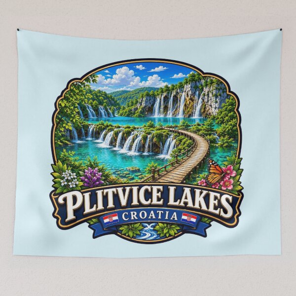 Item preview, Plitvice Lakes National Park, Croatia - Waterfalls designed and sold by Myra365Art.