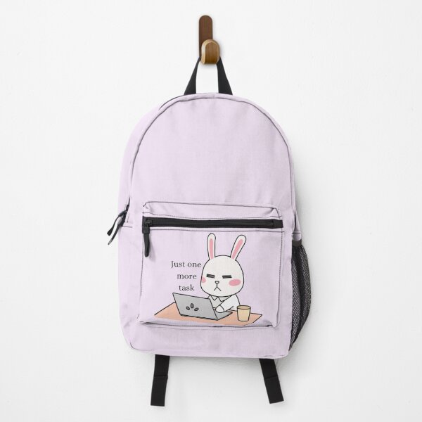 Item preview, Just One More Task Kawaii Bunny Workaholic designed and sold by Akira Design Store.