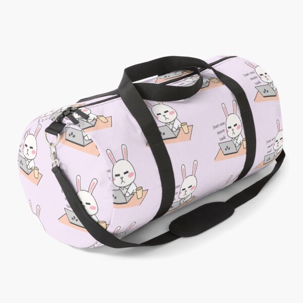 Item preview, Just One More Task Kawaii Bunny Workaholic designed and sold by Akira Design Store.
