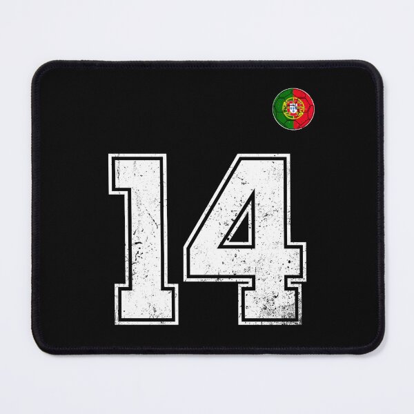 Item preview, Portugal Soccer Number 14 Vintage Sports Fan designed and sold by OliviaHayesArt.
