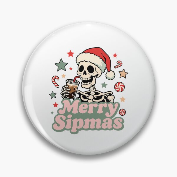 Item preview, Merry Sipmas Funny Skeleton Christmas Coffee Lover designed and sold by LuloCreative.
