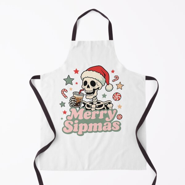 Item preview, Merry Sipmas Funny Skeleton Christmas Coffee Lover designed and sold by LuloCreative.