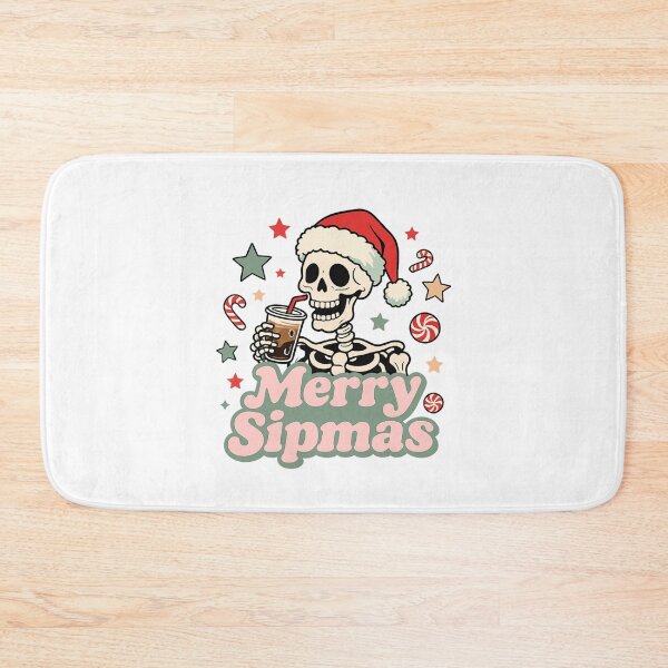 Item preview, Merry Sipmas Funny Skeleton Christmas Coffee Lover designed and sold by LuloCreative.