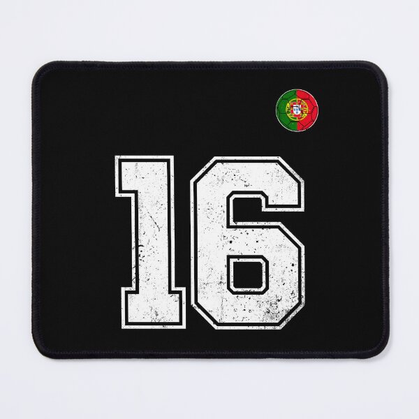 Item preview, Portugal Soccer Number 16 Vintage Sports Fan designed and sold by OliviaHayesArt.
