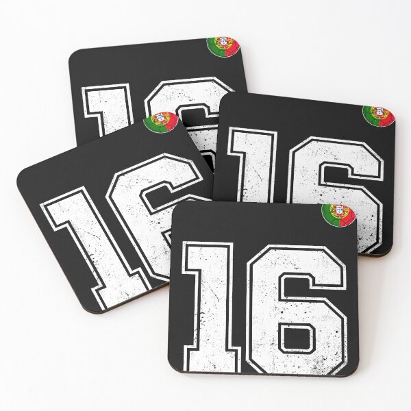 Item preview, Portugal Soccer Number 16 Vintage Sports Fan designed and sold by OliviaHayesArt.