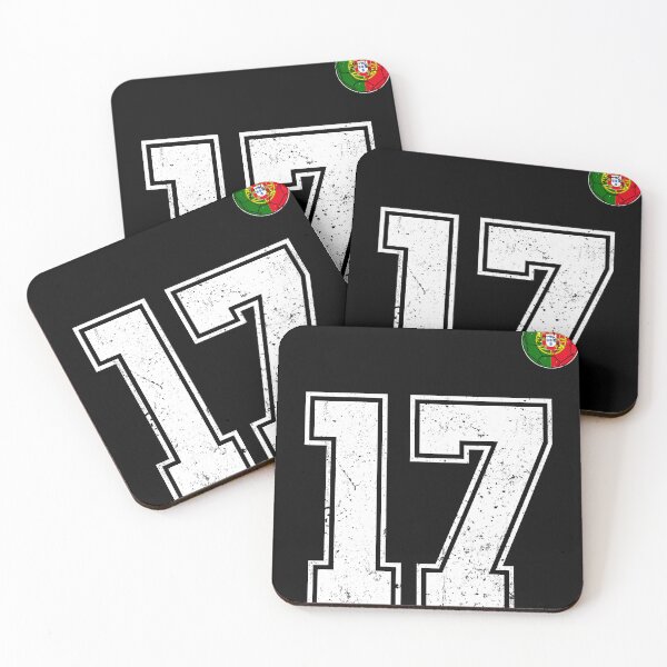 Item preview, Portugal Soccer Number 17 Vintage Sports Fan designed and sold by OliviaHayesArt.