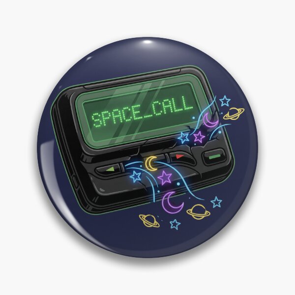 Item preview, Vintage 90s Pager Beeper Space Call Retro Futurism designed and sold by RetroRewind Studio.