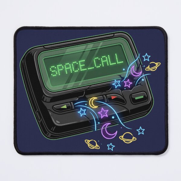 Item preview, Vintage 90s Pager Beeper Space Call Retro Futurism designed and sold by RetroRewind Studio.