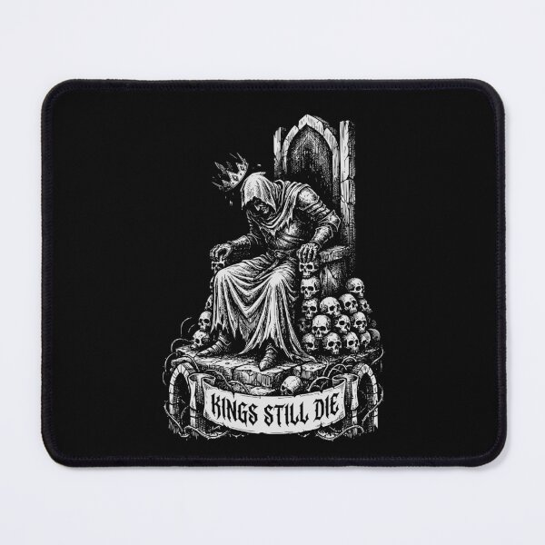 Item preview, Kings Still Die - Dark Fantasy Fallen King on Throne Illustration designed and sold by LockjowArt.