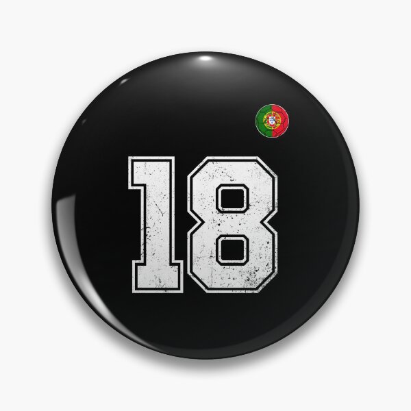 Item preview, Portugal Soccer Number 18 Vintage Sports Fan designed and sold by OliviaHayesArt.