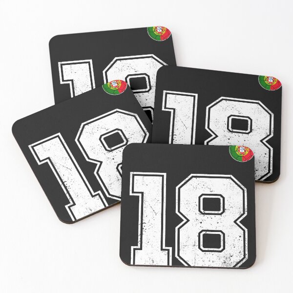 Item preview, Portugal Soccer Number 18 Vintage Sports Fan designed and sold by OliviaHayesArt.